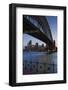 Australia, Sydney Harbor Bridge and Skyline from Milsons Point-Walter Bibikow-Framed Photographic Print