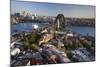 Australia, Sydney Harbor Bridge, Elevated View, Dawn-Walter Bibikow-Mounted Photographic Print