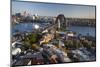 Australia, Sydney Harbor Bridge, Elevated View, Dawn-Walter Bibikow-Mounted Photographic Print