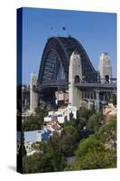 Australia, Sydney Harbor Bridge from Observatory Park-Walter Bibikow-Stretched Canvas