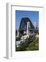 Australia, Sydney Harbor Bridge from Observatory Park-Walter Bibikow-Framed Photographic Print