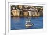 Australia, Sydney Harbor, Elevated View of Sailing Ship-Walter Bibikow-Framed Photographic Print