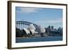 Australia, Sydney. Landmark Sydney Opera House and Harbour Bridge-Cindy Miller Hopkins-Framed Photographic Print