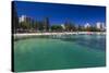 Australia, Sydney, Manly Cove-Walter Bibikow-Stretched Canvas