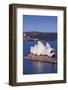 Australia, Sydney Opera House, Elevated View, Dusk-Walter Bibikow-Framed Photographic Print