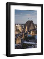 Australia, Sydney, the Rocks Area, Sydney Harbor Bridge, Elevated View-Walter Bibikow-Framed Photographic Print