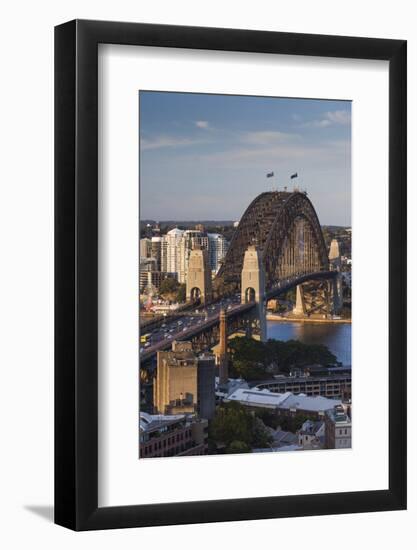 Australia, Sydney, the Rocks Area, Sydney Harbor Bridge, Elevated View-Walter Bibikow-Framed Photographic Print