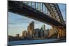 Australia, Sydney. View beneath bridge of city.-Jaynes Gallery-Mounted Photographic Print