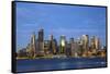 Australia, Sydney. View of downtown at sunset.-Jaynes Gallery-Framed Stretched Canvas