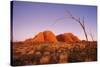 Australia the Olgas after Sunset, Uluru National Park-null-Stretched Canvas