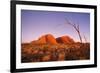 Australia the Olgas after Sunset, Uluru National Park-null-Framed Photographic Print