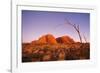 Australia the Olgas after Sunset, Uluru National Park-null-Framed Photographic Print