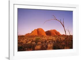 Australia the Olgas after Sunset, Uluru National Park-null-Framed Photographic Print