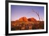 Australia the Olgas after Sunset, Uluru National Park-null-Framed Photographic Print