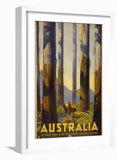 Australia Trees-null-Framed Premium Giclee Print