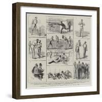 Australia Versus England at Lord'S, 21, 22, and 23 July 1884-Sydney Prior Hall-Framed Giclee Print