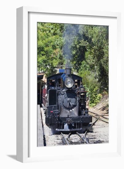 Australia, Victoria, Belgrave, Puffing Billy Steam Train-Walter Bibikow-Framed Photographic Print