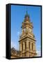 Australia, Victoria, Bendigo, Town Hall Tower, Late Afternoon-Walter Bibikow-Framed Stretched Canvas