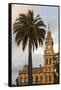 Australia, Victoria, Bendigo, Town Hall Tower, Late Afternoon-Walter Bibikow-Framed Stretched Canvas