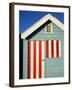 Australia, Victoria, Melbourne; Colourful Beach Hut at Brighton Beach-Andrew Watson-Framed Photographic Print