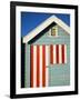 Australia, Victoria, Melbourne; Colourful Beach Hut at Brighton Beach-Andrew Watson-Framed Photographic Print