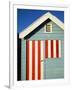 Australia, Victoria, Melbourne; Colourful Beach Hut at Brighton Beach-Andrew Watson-Framed Photographic Print