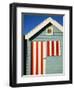 Australia, Victoria, Melbourne; Colourful Beach Hut at Brighton Beach-Andrew Watson-Framed Photographic Print