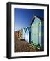 Australia, Victoria, Melbourne; Colourful Beach Huts at Brighton Beach-Andrew Watson-Framed Photographic Print