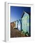 Australia, Victoria, Melbourne; Colourful Beach Huts at Brighton Beach-Andrew Watson-Framed Photographic Print