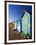 Australia, Victoria, Melbourne; Colourful Beach Huts at Brighton Beach-Andrew Watson-Framed Photographic Print