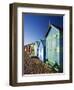 Australia, Victoria, Melbourne; Colourful Beach Huts at Brighton Beach-Andrew Watson-Framed Photographic Print