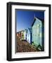 Australia, Victoria, Melbourne; Colourful Beach Huts at Brighton Beach-Andrew Watson-Framed Photographic Print