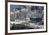 Australia, Victoria, Melbourne, Federation Square, Elevated View-Walter Bibikow-Framed Photographic Print