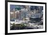 Australia, Victoria, Melbourne, Federation Square, Elevated View-Walter Bibikow-Framed Photographic Print