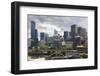 Australia, Victoria, Melbourne, Skyline Along the Yarra River-Walter Bibikow-Framed Photographic Print