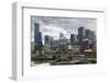 Australia, Victoria, Melbourne, Skyline Along the Yarra River-Walter Bibikow-Framed Photographic Print