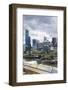 Australia, Victoria, Melbourne, Skyline Along the Yarra River-Walter Bibikow-Framed Photographic Print