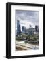 Australia, Victoria, Melbourne, Skyline Along the Yarra River-Walter Bibikow-Framed Photographic Print