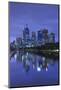 Australia, Victoria, Melbourne, Skyline Along Yarra River, Dawn-Walter Bibikow-Mounted Photographic Print