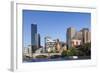 Australia, Victoria, Melbourne, Skyline from Yarra River-Walter Bibikow-Framed Photographic Print