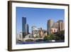 Australia, Victoria, Melbourne, Skyline from Yarra River-Walter Bibikow-Framed Photographic Print