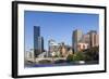 Australia, Victoria, Melbourne, Skyline from Yarra River-Walter Bibikow-Framed Photographic Print