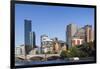 Australia, Victoria, Melbourne, Skyline from Yarra River-Walter Bibikow-Framed Photographic Print