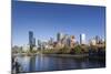 Australia, Victoria, Melbourne, Skyline from Yarra River-Walter Bibikow-Mounted Photographic Print