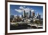 Australia, Victoria, Melbourne, Skyline, Yarra River, Princess Bridge-Walter Bibikow-Framed Photographic Print