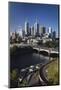 Australia, Victoria, Melbourne, Skyline, Yarra River, Princess Bridge-Walter Bibikow-Mounted Photographic Print