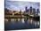 Australia, Victoria, Melbourne; Yarra River and City Skyline by Night-Andrew Watson-Stretched Canvas