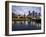 Australia, Victoria, Melbourne; Yarra River and City Skyline by Night-Andrew Watson-Framed Photographic Print