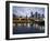 Australia, Victoria, Melbourne; Yarra River and City Skyline by Night-Andrew Watson-Framed Photographic Print