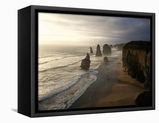 Australia, Victoria, the Twelve Apostles in Port Campbell NP-Greg Probst-Framed Stretched Canvas